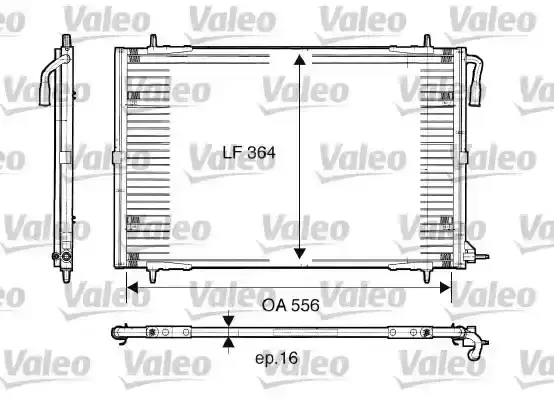 Ψυγείο A/C (Εξωτερικό) PEUGEOT 206 2000 - 2008 ( CC ) VALEO 817283