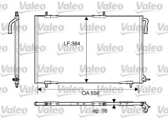 Ψυγείο A/C (Εξωτερικό) PEUGEOT 206 2000 - 2008 ( CC ) VALEO 818000