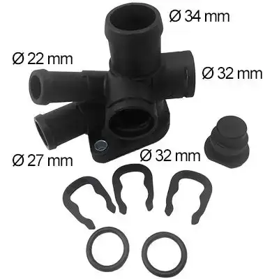 Συνδετική φλαντζα Ψυκτικού Υγρού VW GOLF 1992 - 1998 ( Mk3 ) HOFFER 8193510