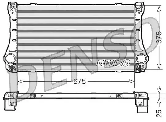 Ψυγείο Intercooler TOYOTA AVENSIS Sedan / 4dr 2009 - 2012 ( T270 ) 2.0 D-4D (ADT270_)  ( 1AD-FTV  ) (126 hp ) Πετρέλαιο #822006200