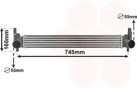 Ψυγείο Intercooler VW POLO CROSS Hatchback / 5dr 2010 - 2014 1.2 TDI  ( CFWA  ) (75 hp ) Πετρέλαιο #876106210