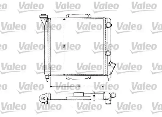 Ψυγείο Νερού RENAULT EXPRESS 1988 - 1991 VALEO 883959