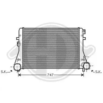 Ψυγείο Intercooler VW TOURAN MPV / ΠΟΛΥΜΟΡΦΙΚΑ / 5dr 2010 - 2015 1.2 TSI  ( CBZB  ) (105 hp ) Βενζίνη #885006200