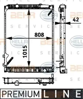 Ψυγείο Νερού BMW Z3 1996 - 2003 ( E36/8 ) HELLA 8