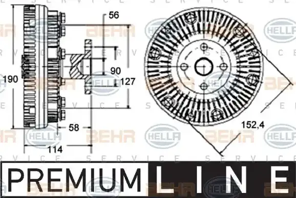 Βεντιλατέρ A/C NISSAN QASHQAI 2007 - 2010 ( J10 )( JJ10 ) HELLA 8