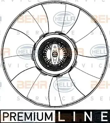 Βεντιλατέρ A/C MERCEDES SPRINTER 2006 - 2013 ( 906 ) HELLA 8MV 376 906-771