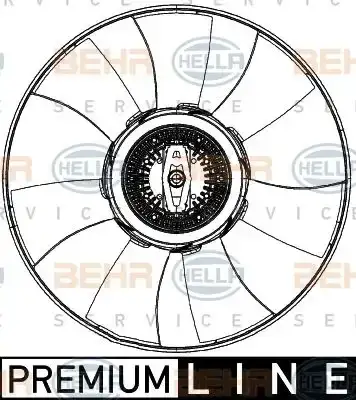 Βεντιλατέρ A/C MERCEDES SPRINTER 2006 - 2013 ( 906 ) HELLA 8MV 376 906-781