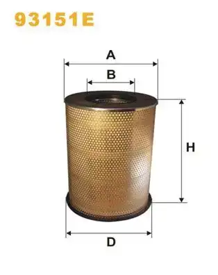 Φίλτρο αέρα NISSAN ALMERA 2000 - 2002 ( N16 ) WIX FILTERS 93151