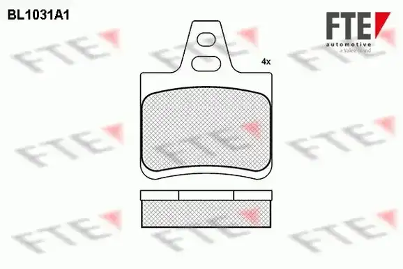 Τακάκια Σετ CITROEN XANTIA 1995 - 1998 ( X1 ) FTE BL1031A1
