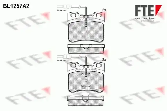 Τακάκια Σετ CITROEN AX 1987 - 1991 ( ZA ) FTE BL1257A2