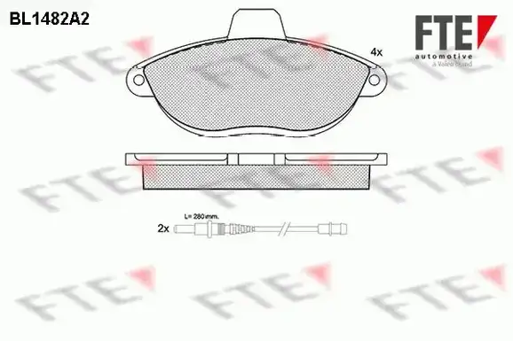 Τακάκια Σετ PEUGEOT 806 1994 - 2002 ( 221 ) FTE BL1482A2