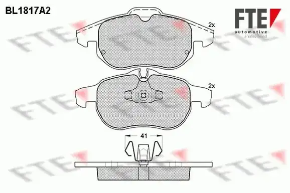 Τακάκια Σετ OPEL VECTRA 2002 - 2005 ( C ) FTE BL1817A2