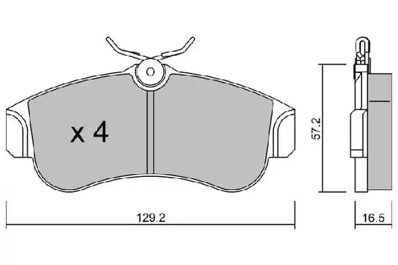 Τακάκια Σετ NISSAN ALMERA 2000 - 2002 ( N16 ) AISIN 0