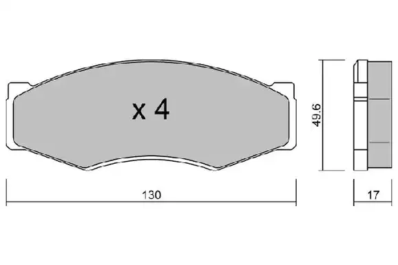 Τακάκια Σετ NISSAN VANETTE 1986 - 1995 ( C22 ) AISIN 0