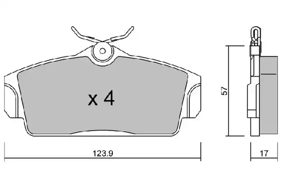 Τακάκια Σετ NISSAN ALMERA 2000 - 2002 ( N16 ) AISIN 0