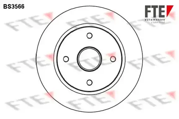 Δισκόπλακες VOLVO 440 1988 - 1993 FTE BS3566