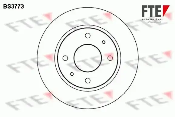Δισκόπλακες HYUNDAI SONATA 1989 - 1993 ( Y2 ) FTE BS3773