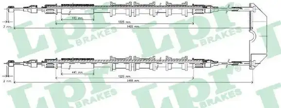 Ντίζες Χειροφρένου OPEL VECTRA 1996 - 1998 ( B ) LPR C0583B