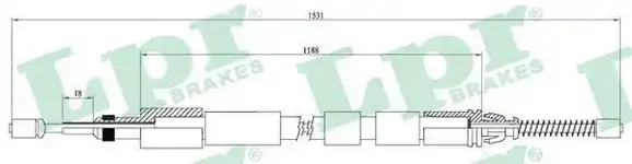 Ντίζες Χειροφρένου CITROEN XSARA 2000 - 2002 LPR C0974B
