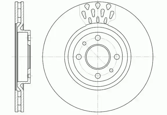Δισκόπλακες FIAT BRAVO 2007 - 2011 WOKING D6315.10