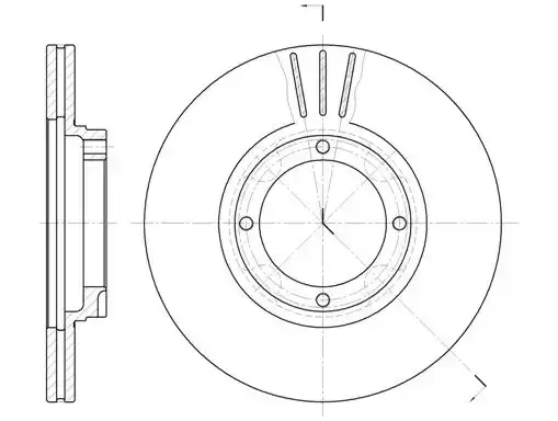Δισκόπλακες HYUNDAI ACCENT 2003 - 2005 ( CG ) ( LC2 ) WOKING D6374.10