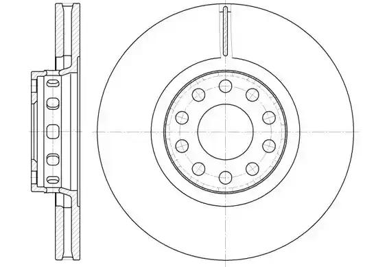 Δισκόπλακες VW PASSAT 2000 - 2005 ( 3B3 ) WOKING D6592.10