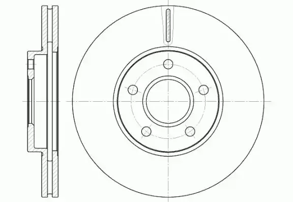 Δισκόπλακες HYUNDAI ACCENT 2006 - 2011 ( MC ) WOKING D6662.10