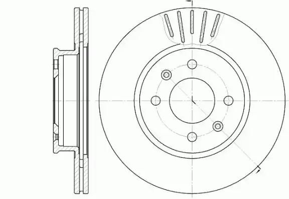 Δισκόπλακες HYUNDAI GETZ 2002 - 2005 ( TB ) WOKING D6666.10