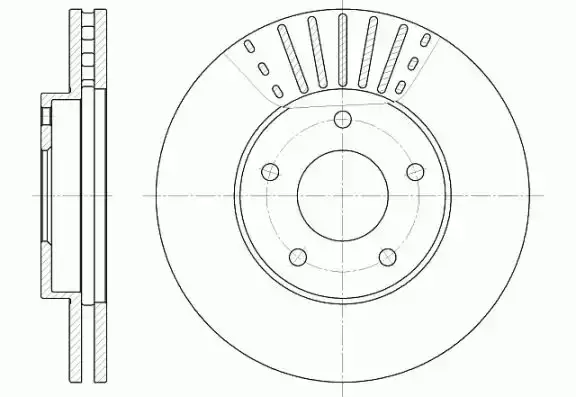 Δισκόπλακες NISSAN PRIMERA 2002 - 2007 ( P12 ) WOKING D6681.10