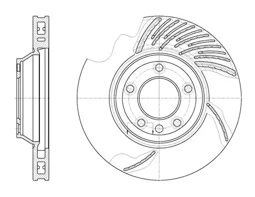 Δισκόπλακες VW TOUAREG 2003 - 2007 ( 7L ) WOKING D6769.11