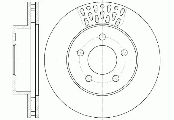Δισκόπλακες JEEP CHEROKEE 2002 -2005 ( KJ ) WOKING D6895.10