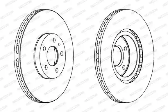 Δισκόπλακες FIAT DOBLO 2010 - 2015 ( 152 ) FERODO DDF156C
