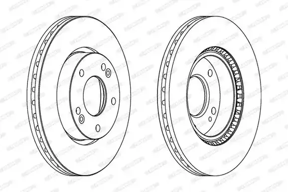 Δισκόπλακες HYUNDAI i30 2007 - 2012 FERODO DDF1619C