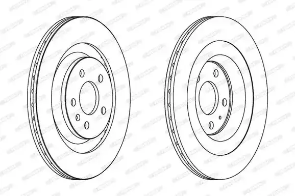 Δισκόπλακες AUDI A4 2008 - 2011 ( 8K ) FERODO DDF1667C