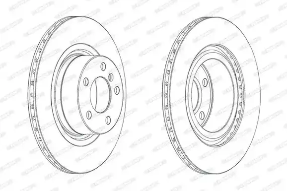 Δισκόπλακες BMW X3 2011 - 2014 ( F25 ) FERODO DDF2038C