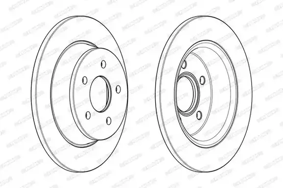 Δισκόπλακες FORD FOCUS C-MAX 2011 - 2015 FERODO DDF2058C