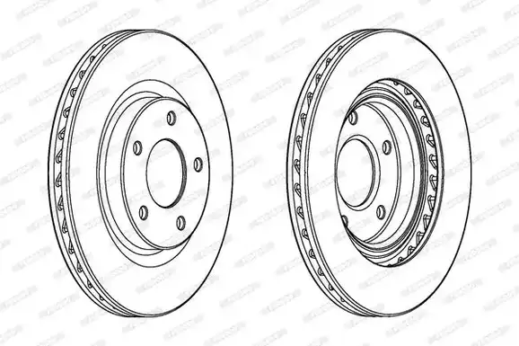 Δισκόπλακες MITSUBISHI OUTLANDER 2007 - 2011 ( CW ) FERODO DDF2384C