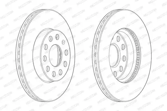 Δισκόπλακες SEAT LEON 2013 - 2016 FERODO DDF2400C-1