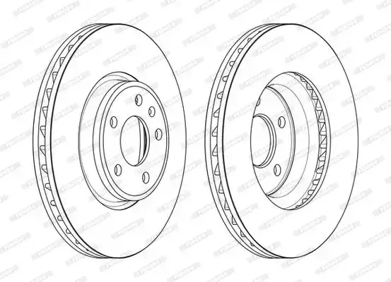 Δισκόπλακες AUDI A4 2015 - ( 8W, B9 ) FERODO DDF2596C-1