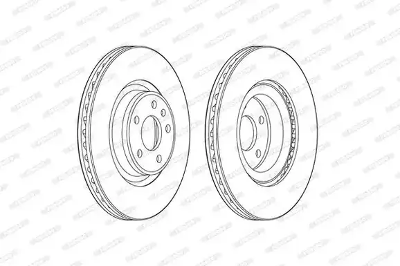 Δισκόπλακες AUDI A4 2015 - ( 8W, B9 ) FERODO DDF2597C-1