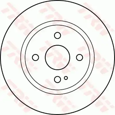 Δισκόπλακες MAZDA 2 2007 - 2010 ( DE ) TRW DF4966