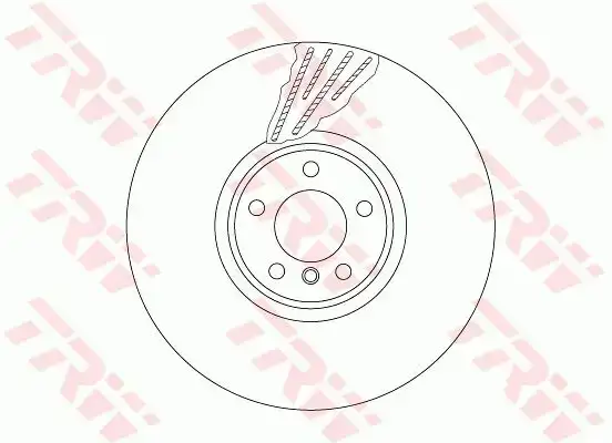 Δισκόπλακες BMW X5 2007 - 2010 ( Ε70 ) TRW DF6618S