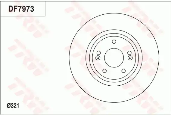 Δισκόπλακες HYUNDAI SANTA FE 2007 - 2010 ( CM ) TRW DF7973