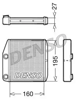 Ψυγείο Καλοριφέρ OPEL CORSA 2006 - 2011 ( D ) DENSO DRR09075