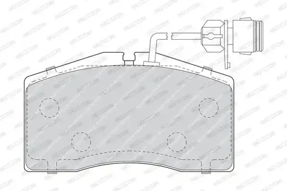 Τακάκια Σετ AUDI A8 1999 - 2002 ( 4D ) FERODO FDB1509