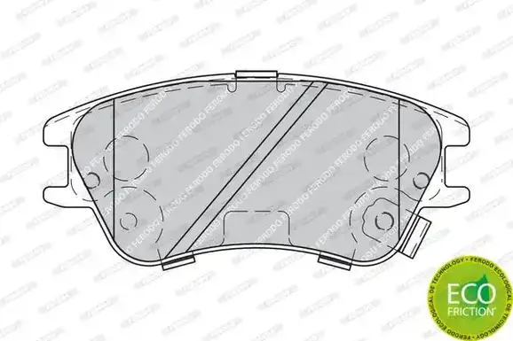 Τακάκια Σετ HYUNDAI ATOS MPV 1997 - 2000 ( MX ) FERODO FDB1950