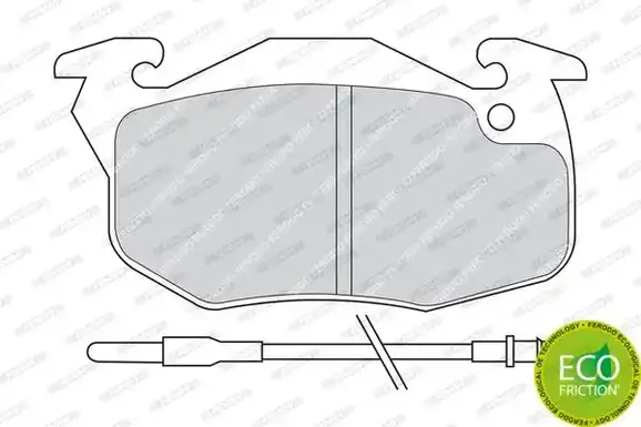 Τακάκια Σετ PEUGEOT 205 1983 - 1992 ( 741 ) FERODO FDB393