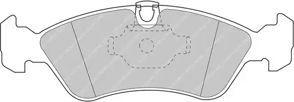 Τακάκια Σετ OPEL ASTRA 1991 - 1994 ( F ) FERODO RACING 0