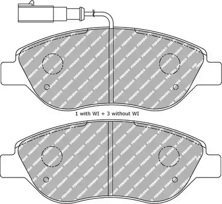 Τακάκια Σετ FIAT BRAVO 2007 - 2011 FERODO RACING FDS1468