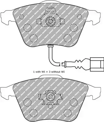 Τακάκια Σετ VW GOLF 2004 - 2008 ( Mk5 ) FERODO RACING FDS1765